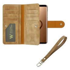 Wcase 皮革卡夾錢包手機殼+掛繩