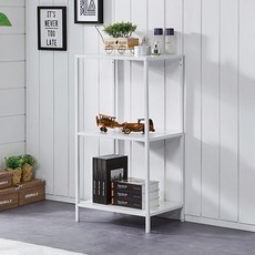 3層鋼製收納架, 白色的