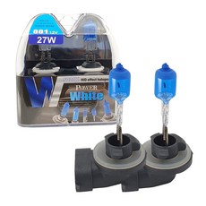 Power White 5000K 881 12V 27W 燈泡 2入, 1套, 混合色