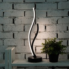 라루즈 란 플렉시블 LED 단스탠드 전구색, 블랙