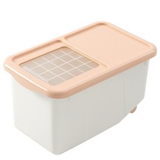 트윈B 진공 쌀통 라이스키퍼 잡곡통 01 20kg, 핑크, 1개