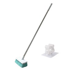 PIM 彎曲長柄軟毛推刷 + 易壁掛架, 混合色, 1套