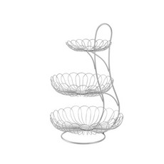 All Day Mall北歐風3層花托盤, 銀