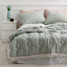 Ermia Ellia 半超細纖維床罩, 藍色