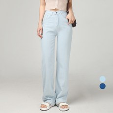 코튼클로젯 여성용 시원한 여름 청바지 와이드 일자 데님 팬츠