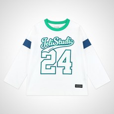 젤리스튜디오 아동용 스포티럭비 긴팔 티셔츠