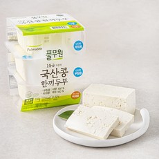 풀무원 국내산 콩 한끼두부 부침용 110g x 2입 + 찌개용 110g 세트, 330g, 1세트