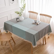 패브릭체크 식탁보, TYPE1, 90 x 90 cm