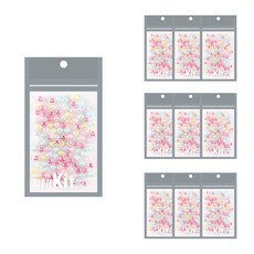 Uniart 彩色串珠 10號, 混色, 10個