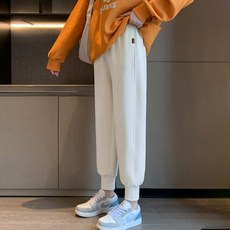 Elsso 女款春秋季舒適休閒運動鬆緊束口褲