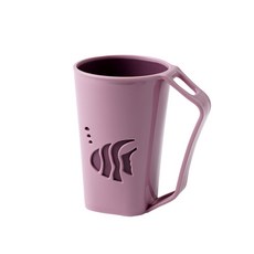 魚形倒置漱口杯, 1個, 深粉色