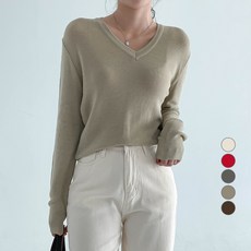MOOD IN THE 女款V領長袖針織衫