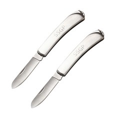 SSGP 三四鋼 不鏽鋼摺疊水果刀, 2個