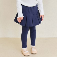 헤이미니 여아용 스위트 코튼 플리츠 스커트 레깅스