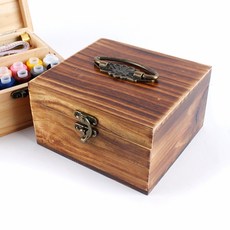 手提實木針線盒, 木紋, 1組