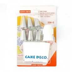 6種形狀尖端+糕點袋+耦合器支架套組, 混色, 1套