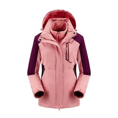 AOULS 아울스 여성용 베이직 웜 플리스 레이어드 포켓 아웃도어 점퍼 928868