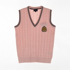 校服Mall黑色線條麻花紋校服背心