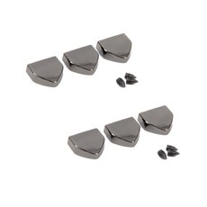 brand yarn 皮包裝用鎖扣組 13mm, 黑鎳, 6個