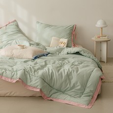 BAZAAR Honey Honey 四季飯店冬夏被, 淺綠色