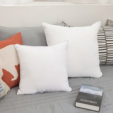 雙層超細纖維靠墊棉芯, 白色的