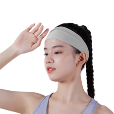 오브엘 심플한 헤어밴드, 그레이, 2개