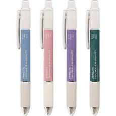 Iconic 滑順三色原子筆 0.38mm, 靛藍+粉紅色+紫色+綠色, 1組