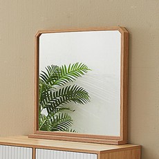 Isheim 六角立式化妝台鏡子 600, 木質色