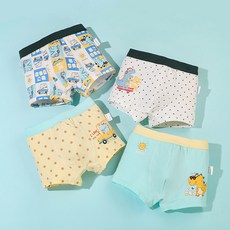 Aippum 男童趣味恐龍四角內褲4件組 C15