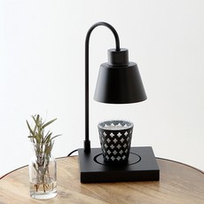 마켓비 NEW SAMONY 캔들워머 버튼 KS2152T/1, 블랙 / 블랙