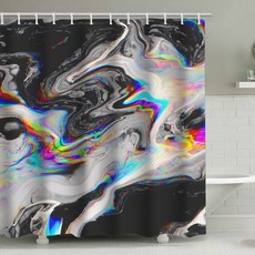 Floz 大理石紋防水浴簾 A05 120 x 180 cm, 1個