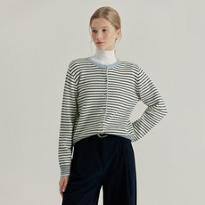 Clavis 女款細條紋針織外套