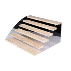 6層木台壓克力展示架, 1個
