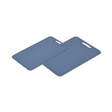 Kitchen You圓點砧板 2件組 藍色, 1套, 砧板中號+大號