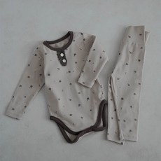 PEEKABOO 嬰幼兒修身款佩妮套裝 長袖長褲上下裝套組