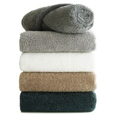 TowelToktok 高級飯店毛巾 240g 40支棉紗, 1套, 白色, 淺灰色, 深灰色, 米色, 冷灰色