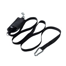 防遺失不銹鋼扣環繩索收納包 RD_1896, 黑色