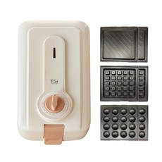 TSi 3合1熱壓鬆餅機 3種可拆式盤, WT-1500T