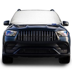 MICHELIN 米其林 汽車前擋風玻璃防霜遮陽罩 2號, 1個, 灰色