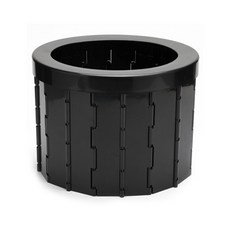 露營用便攜式馬桶 無蓋, 黑色, 1個