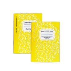 아이씨엘디자인 컴포지션 먼슬리 세컨 플래너 2P 세트, 엘로우, 1세트