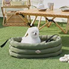 狗狗 ON Pet Born 防水橢圓形戶外床, 1個, 卡其色