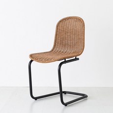 마켓비 알로타 의자 라탄 VS9258, 내추럴, 2개