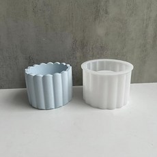 홈플로우 다양한 패턴의 석고 장식 화분 실리콘몰드, 04