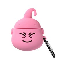 4YOU 캐릭터 에어팟 1세대 2세대 마인부우 케이스 + 카라비너, 혼합색상, 1개