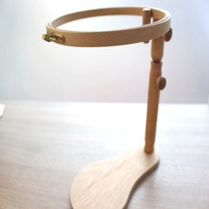 原木圓形坐式織布機 25cm