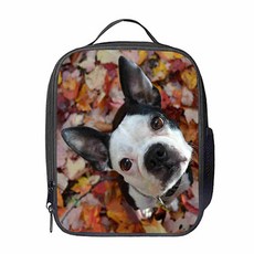 파라다이소 유니크 강아지 디자인 보온 보냉 토트 크로스백 도시락 가방, 16