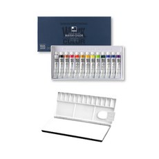 ShinHan 專業水彩顏料 13色+13格水彩調色板, 13 種顏色