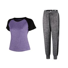 Naya Style女款瑜珈服短袖上衣+運動褲 2015