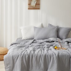 브리즐 린넨 시어서커 이불 + 베개커버 세트